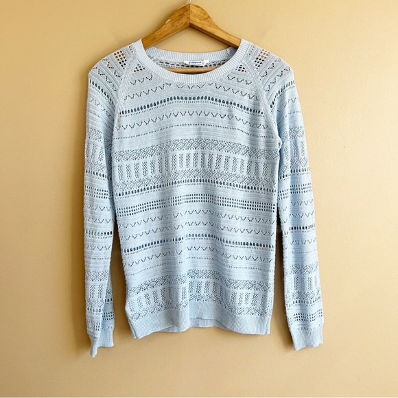 MAYORAL Girls powder blue pointelle sweater in size 14 - Picture 6 of 6